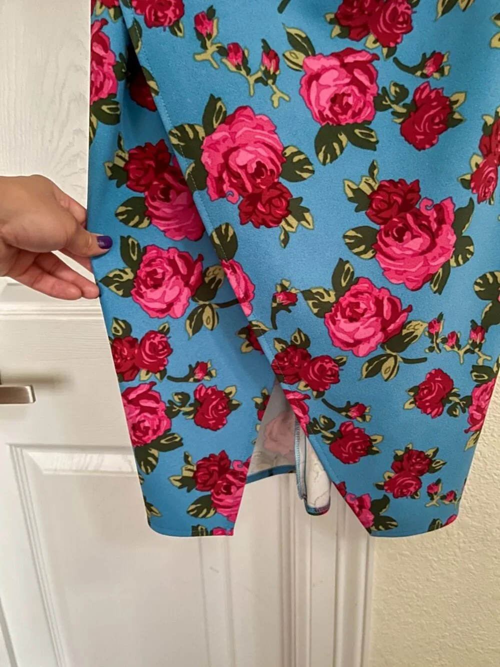 Blue floral Betsey Johnson dress - Picture 5 of 7